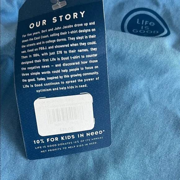 Life Is Good Sky Blue Heart Graphic Tee - Picture 5 of 5